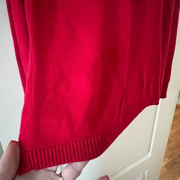 Calvin Klein Red Knit Lightweight Sweater with Sparkle Accents Women’s XL - Picture 6 of 16